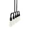 Hello Honey® Robert Stevenson Lighting Benson Exposed Bulb Metal 5-Light Linear Chandelier
